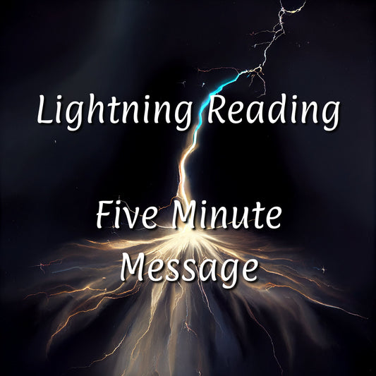 Lightning Reading | One Card Draw & Channeled Message | 5 Minute Video